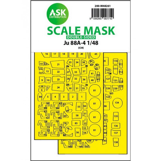 1/48 Ju 88A-4 Double-sided Mask for ICM kits