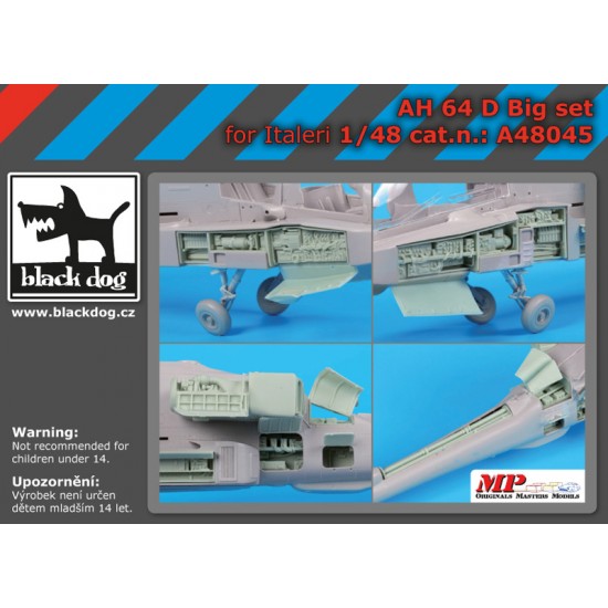 1/48 AH-64D Apache Longbow Big Detail Set for Italeri kits