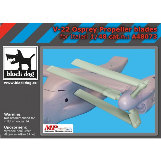 1/48 Bell Boeing V-22 Osprey Propeller Blades for Italeri kits