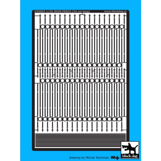 1/35 Iron Fence (24cm long)