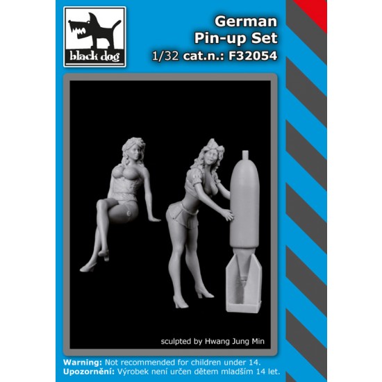 1/32 German Pin-up Girls Set "Corset & Bomb" (2 figures)