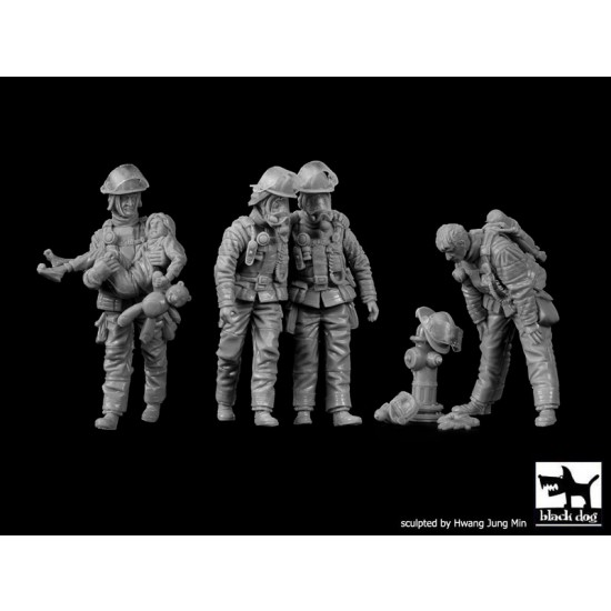 1/35 Firemen Big Set No.2 (5 Figures)