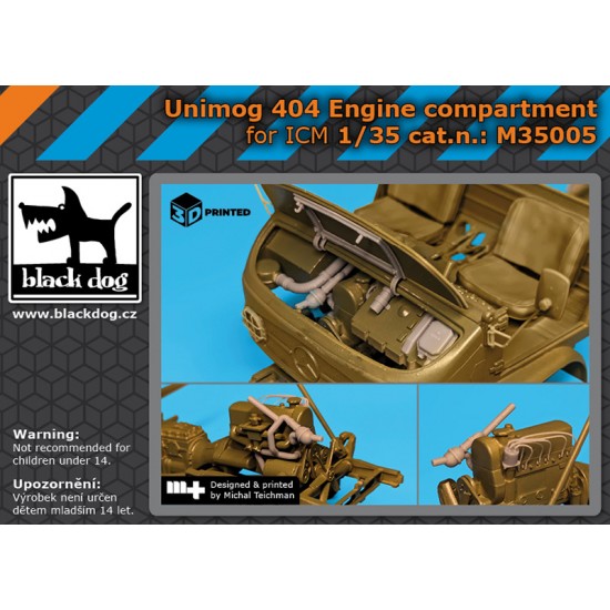 1/35 Unimog 404 Engine Compartment for ICM kits