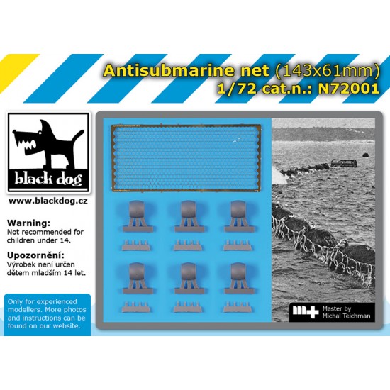 1/72 Antisubmarine Net (143mm x 61 mm)