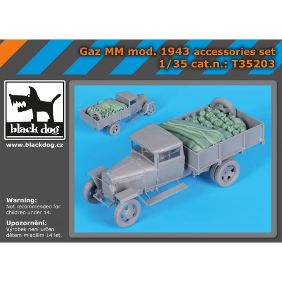 1/35 Soviet Truck GAZ-MM Mod 1943 Accessories Set for MiniArt #35134