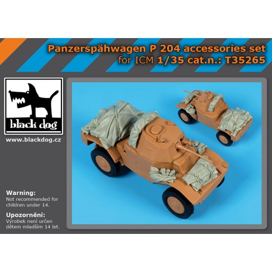 1/35 Panzerspahwagen P204 Stowage Set for ICM kits