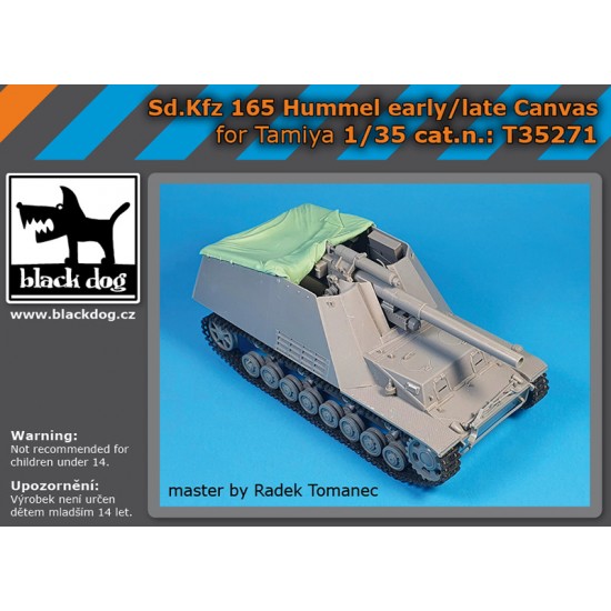 1/35 SdKfz 165 Hummel Early/Late Canvas for Tamiya kits