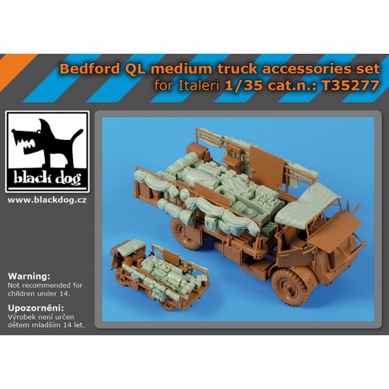 1/35 Bedford QL Medium Truck Accessories Set for Italeri kits