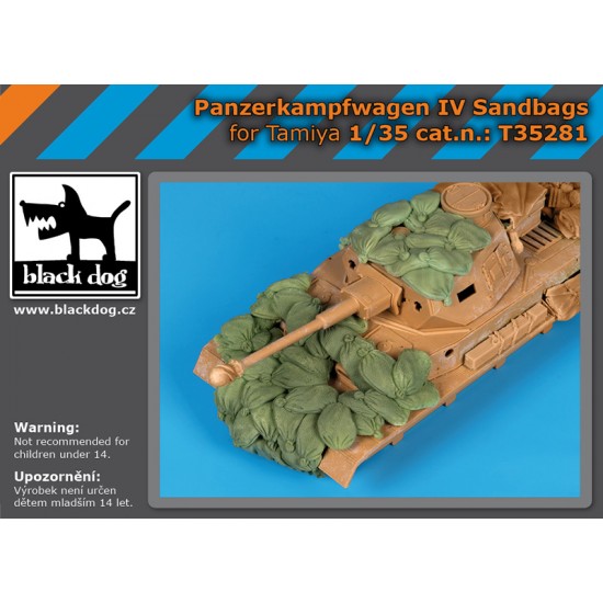 1/35 Panzerkampfwagen IV Sandbagss for Tamiya kits