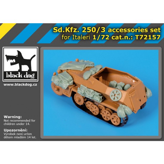 1/72 SdKfz 250/3 Accessories set for Italeri kits