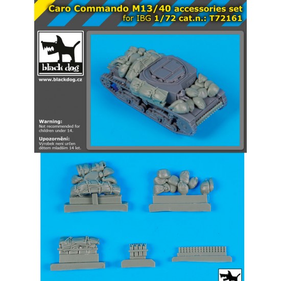 1/72 Caro Comando M13/40 Stowage Set for IBG Models