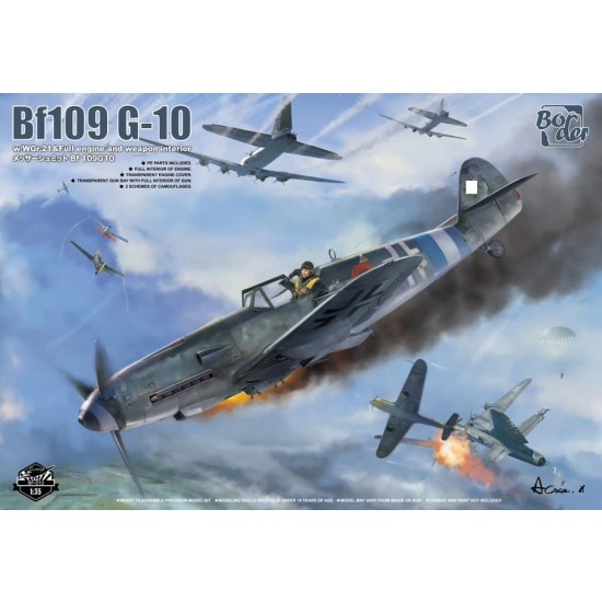 1/35 Messerschmitt BF109 G-10 with WGr.21, Full Engine and Weapon Interior