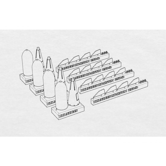 1/32 US Bomb 250-lb AN-M57A1 (4pcs)