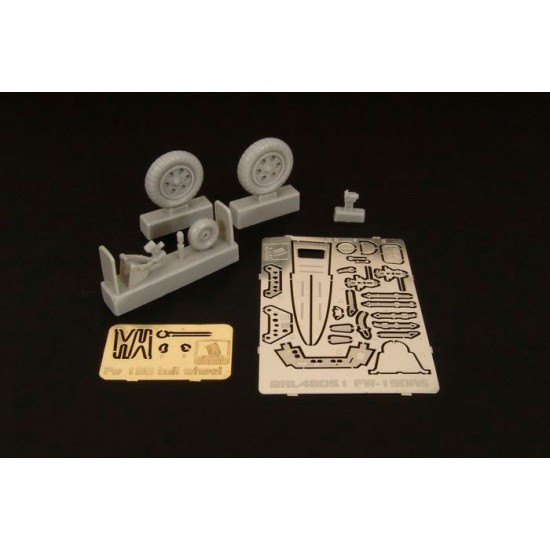 1/48 Focke-Wulf Fw 190 A5 Detail Set PE, Resin Access. for Eduard kit