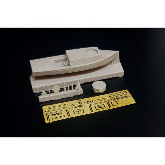 1/144 BK-2 River Gun Boat Resin Kit of Soviet Armoured River Gun Boat