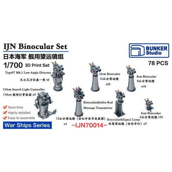 1/700 IJN Binocular Set (78pcs)