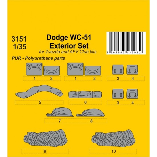 1/35 Dodge WC-51 Exterior Set for Zvezda/AFV Club kits