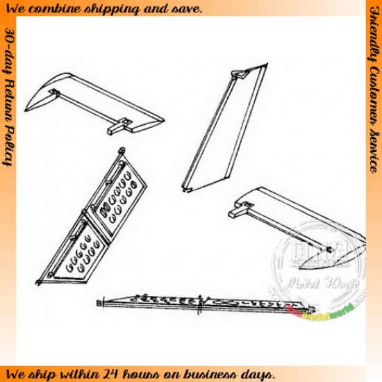 1/48 BAC Lightning Control Surfaces Set for Airfix kit