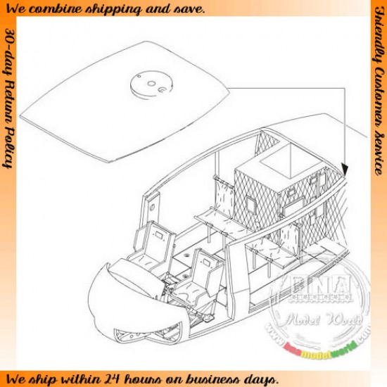 Cargo Bay set for 1/35 US UH-1D for Dragon kit