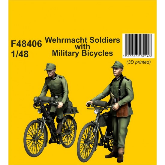 1/48 Wehrmacht Soldiers with Military Bicycles