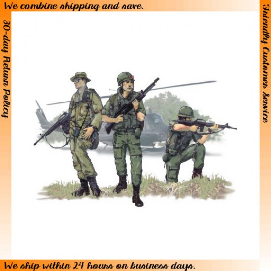 1/72 US Airborne Vietnam War (3 Figures)