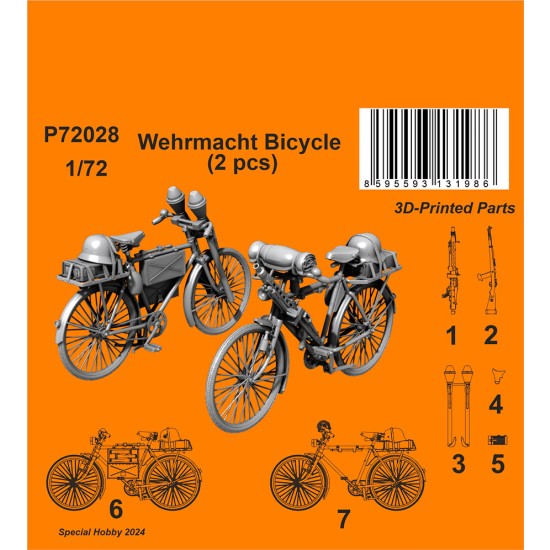 1/72 WWII Wehrmacht Bicycle (2 kits)