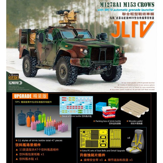 1/35 JLTV M1278A1 M153 Crows with Mk19 AGL with Upgrade Accessories [Premium Edition]