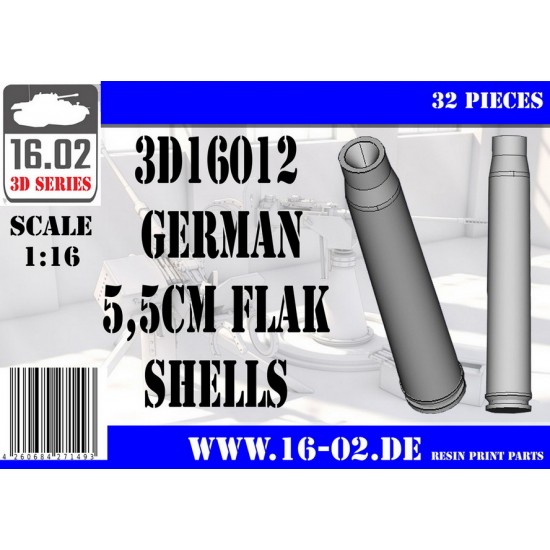 1/16 German 5.5cm Flak  Shells