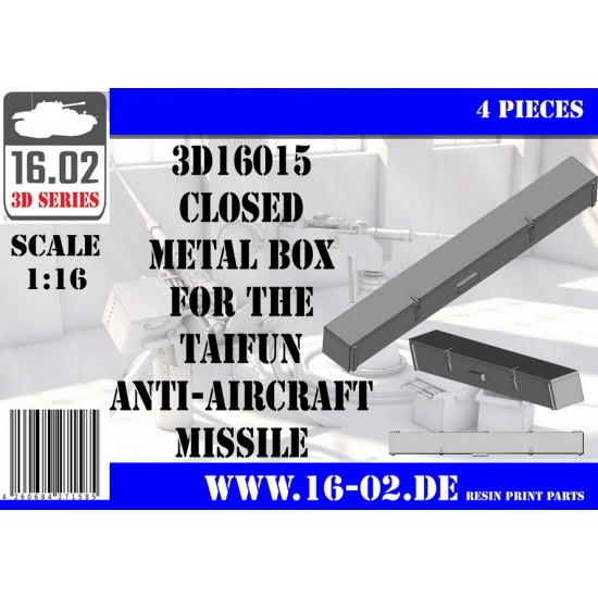 1/16 Taifun Anti-Aircraft Missile Closed Metal Box