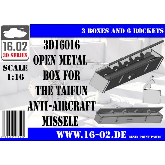 1/16 Taifun Anti-Aircraft Missele Open Metal Box