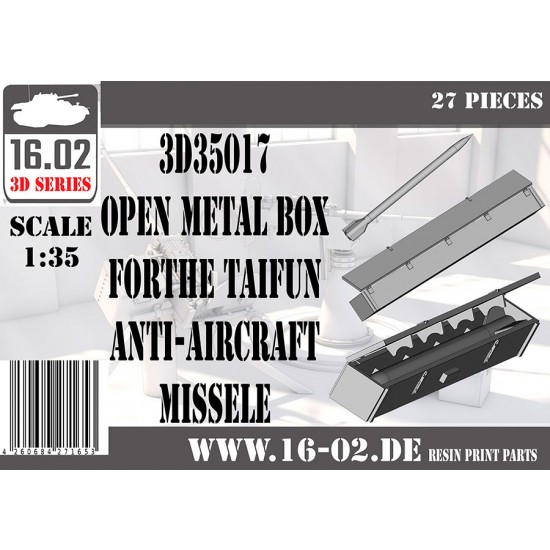 1/35 Open Metal Box for Taifun Anti-Aircraft Missile (27pcs)