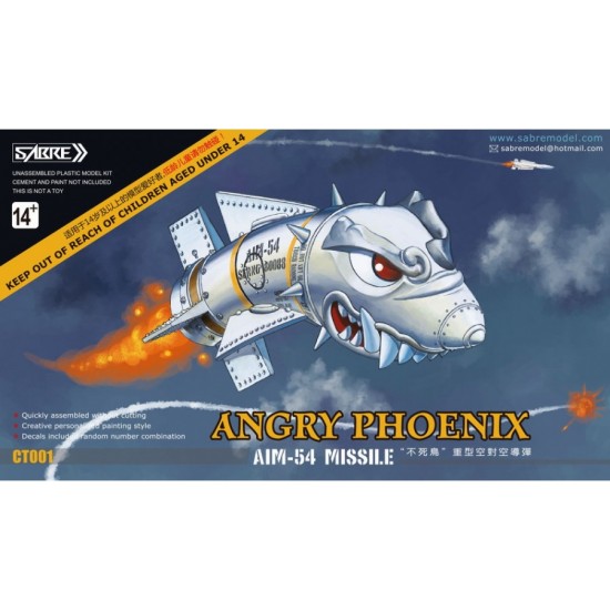 Cartoon Model Kit - Angry Phoenix AIM-54 Missile