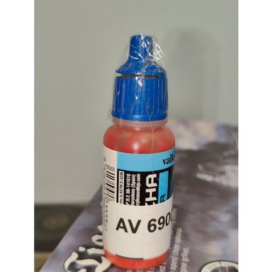 [Bottle Cap Damaged] Mecha Colour Acrylic Paint - #SZ Red (17ml)