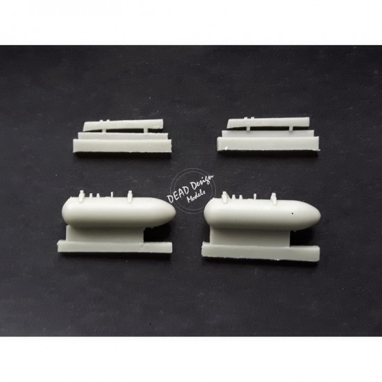 1/72 Kawasaki Ki-61 Id Wing Racks & Drop Tank Resin Set for Tamiya kits