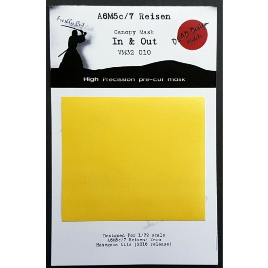 1/32 Mitsubishi A6M5c/7 Reisen (In & Out) Canopy Masking for Hasegawa kits