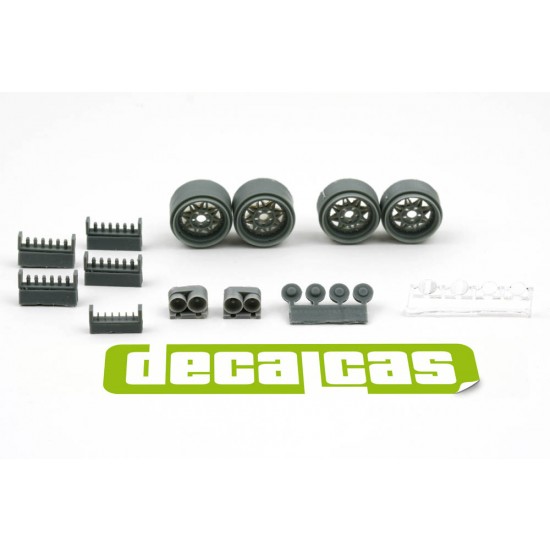 1/24 Conrero Set up 2: Rally Rims 15 inches and Lights for Belkits/Decalcas