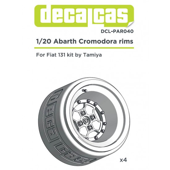 1/20 Fiat 131 Abarth Cromodora Rims for Tamiya #20013/20015/20069