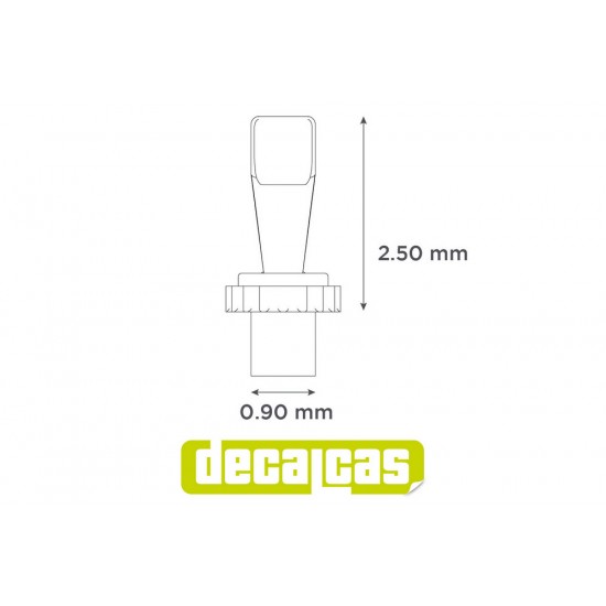 1/12 Flat Toggle Switches - Type 1 (28pcs)