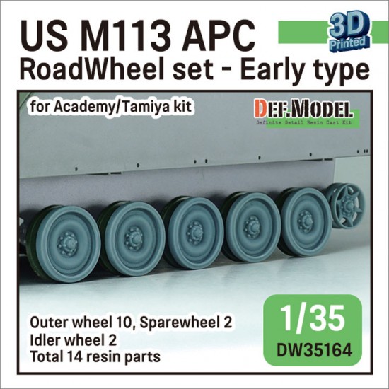 1/35 M113 Roadwheel Outside Parts w/Idler Wheels for Tamiya/Academy kits