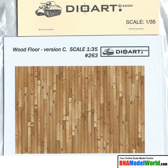 1/35 Wood Floor Version C. (full colour, 1 styrene sheet)