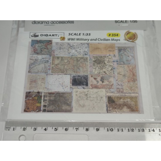 1/35 WWI Military and Civilian Maps (full colour, 2 sheets, bond)