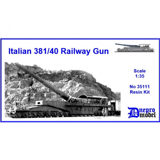 1/35 Italian 381/40 Railway Gun Resin Kit