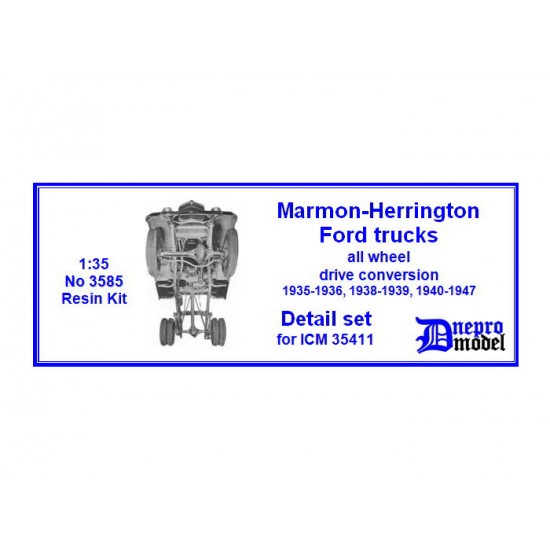 1/35 Marmon - Herrington Ford Trucks All Wheel Drive Conversion Set for ICM kit #35411