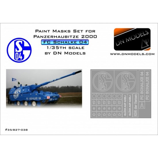 1/35 Panzerhaubitze 2000 F.C. Schalke 04 Paint Masks