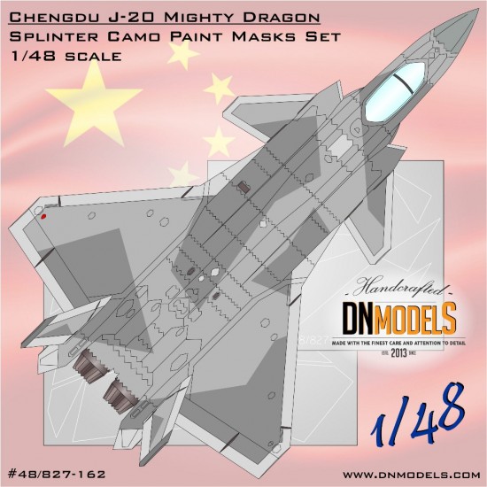 1/48 Chengdu J-20 Splinter Camouflage Paint Masks set