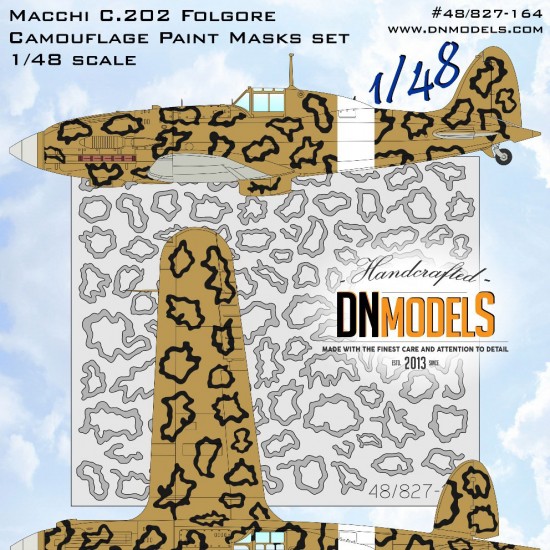 1/48 Macchi C.202 Folgore Camouflage Paint Masks Set