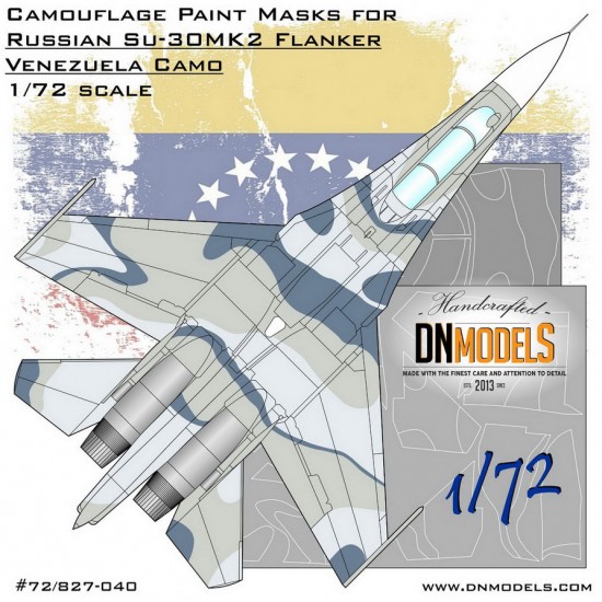 1/72 Sukhoi Su-30MK2 Venezuela Flanker Camouflage Paint Masking set