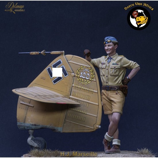 75mm Scale H.J.Marseille with Messerschmitt Bf 109 Tail