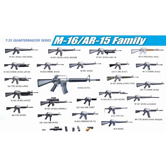 1/35 Weapons: M-16/AR-15 Family