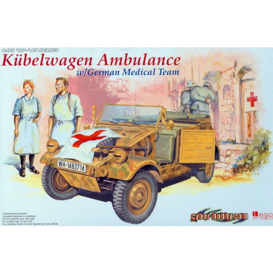 1/35 Kubelwagen Ambulance with German Medical Team